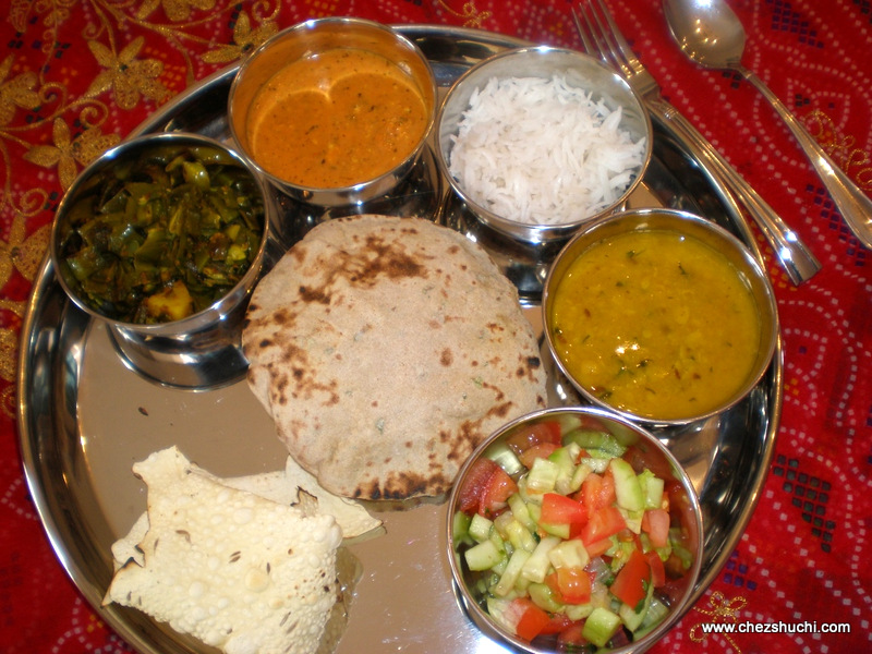 north indian thali